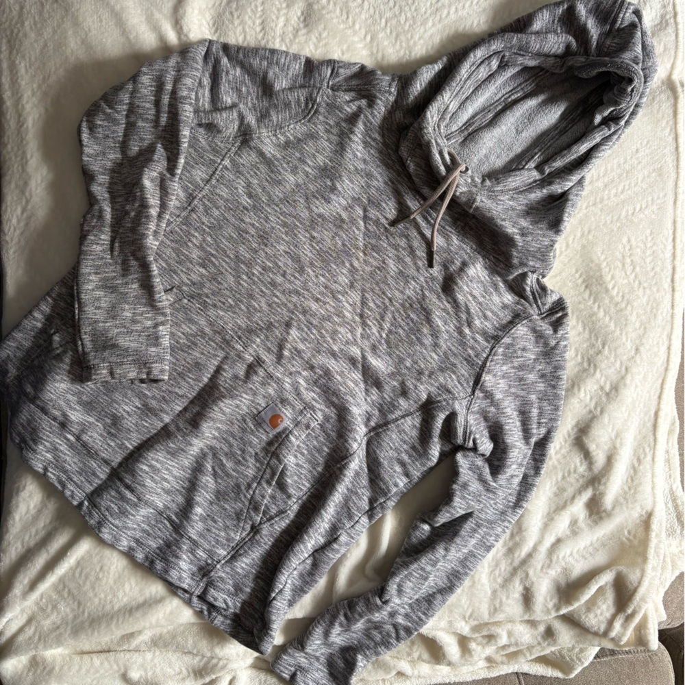 Carhartt Kids Heather Gray Sweatshirt with Logo